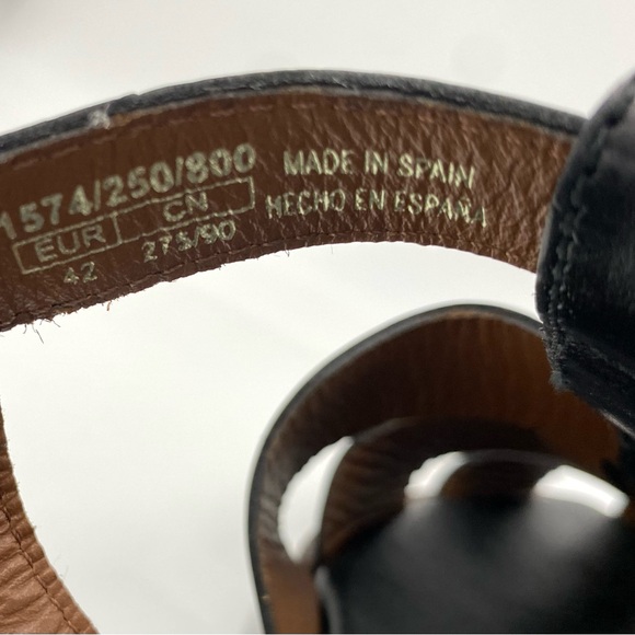 Massimo Dutti Woman's Fisherman Style Fine Leather Flat Sandals ITALY Size 42/11 - Picture 9 of 11